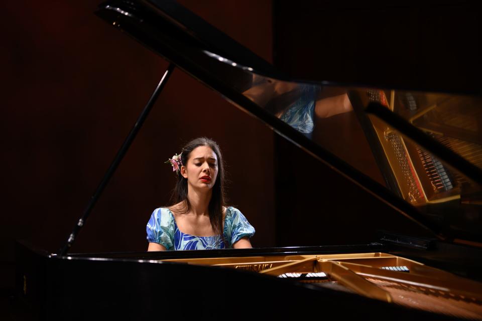 Pianist and activist Mahani Teave, a native of Easter Island