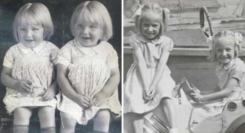 Maureen and Margaret aged three (left) and six (right). (SWNS)
