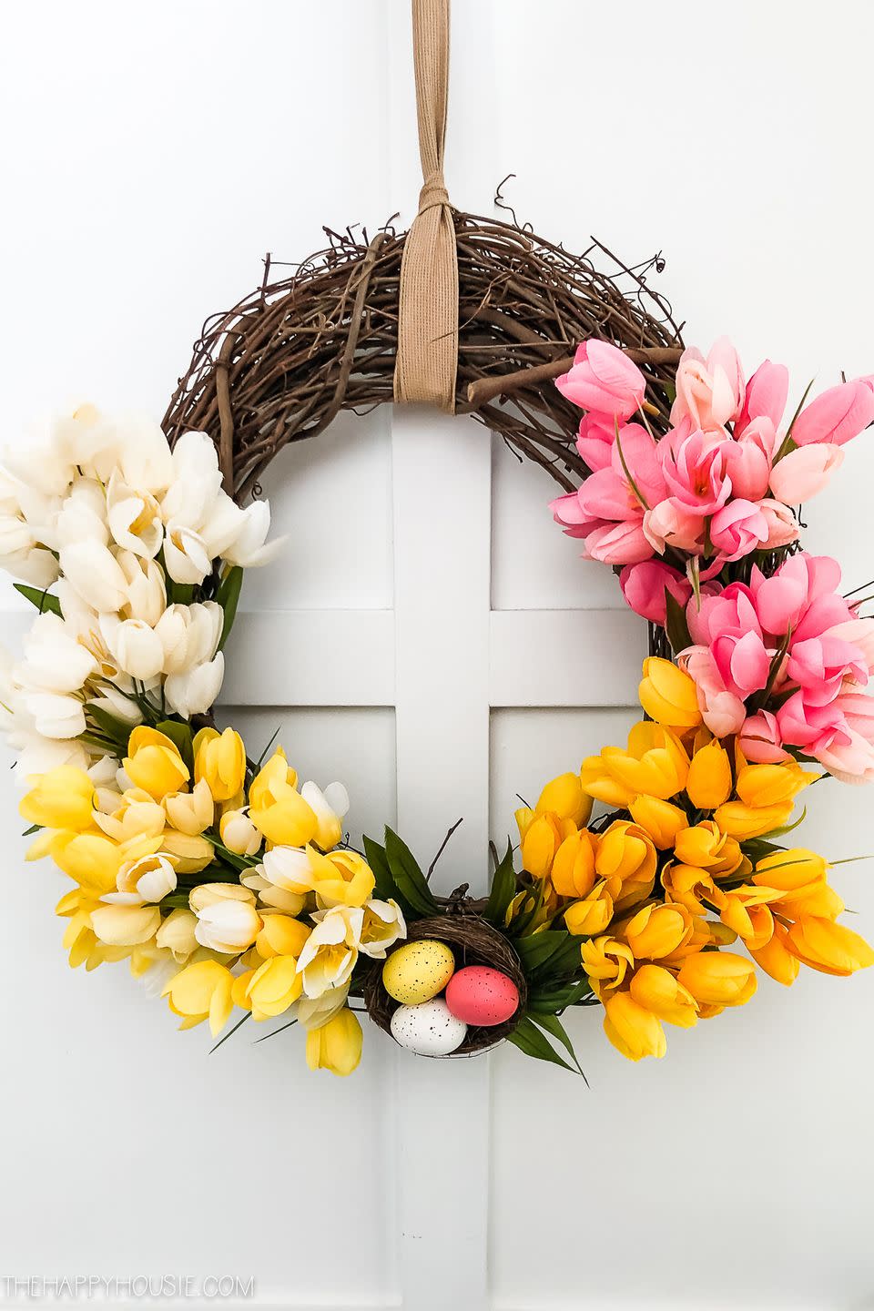 tulip easter wreath