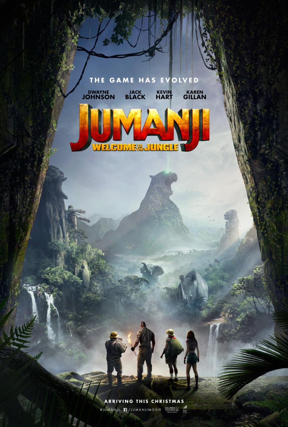 Jumanji: Welcome To The Jungle teaser poster (Sony Pictures)