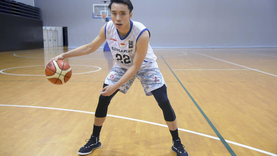 Kelvin Lim was named the Most Valuable Player at the 2015 National Basketball League final. (PHOTO: Stefanus Ian)