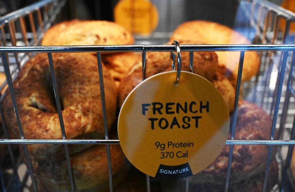 Einstein Bros Bagels offers freshly baked bagels, breakfast and lunch sandwiches, coffee and more at its first franchise location in the Valley at Friant Road and Fresno Street.