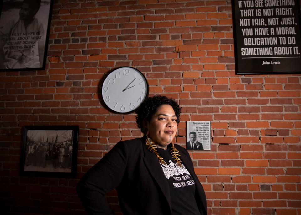 Shawntay Negrete runs Turtle Island Protection Service. “We do not only the state certification, but we also do first aid, CPR and Narcan training. We also do de-escalation, equity and inclusion training with Black Joy Oregon," she said.