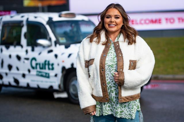 Scarlett Moffatt at the Birmingham National Exhibition Centre (NEC), Birmingham, to launch the forthcoming Crufts Dog Show. (Photo by Jacob King/PA Images via Getty Images)