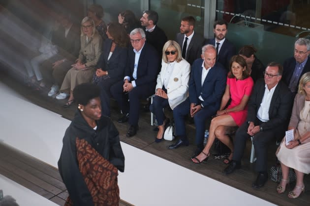 Brigitte Macron Attends Inaugural IFM BA Fashion Show