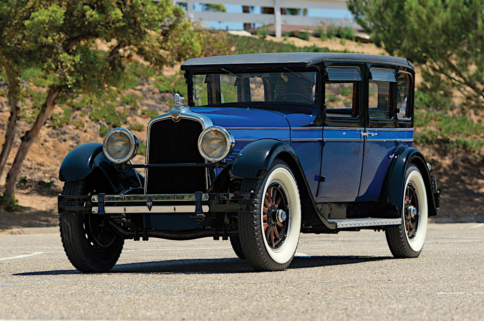 <p>The new straight eight in the ‘26 Stutz was described in promotional literature, with perhaps excessive confidence as “a motor from which vibration has been eliminated”. It was also claimed to produce <strong>‘over 90’ horsepower</strong> from <strong>4.7 litres</strong>.</p><p>Seeking more power, Stutz later raised the capacity to <strong>5.3 litres</strong> and, like Duesenberg, increased the number of overhead camshafts and valves from two and 16 to four and 32 respectively. Introduced in 1931, this version of the engine had a formidable output of <strong>156 horsepower</strong>.</p>