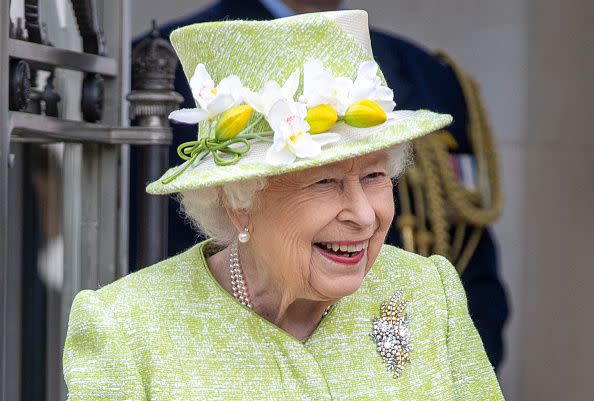 2021: Queen Elizabeth II during a visit to the Royal Australian Air Force Memorial on March 31, 2021, near Egham, England.