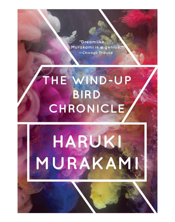 The book cover of "The Wind-Up Bird Chronicle" by Haruki Murakami.