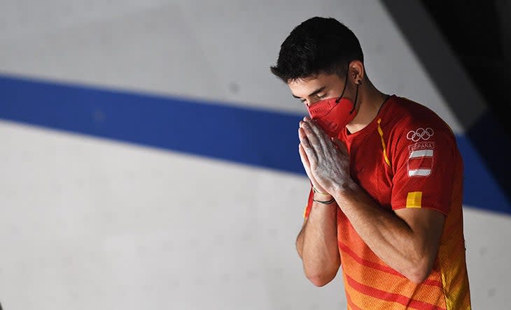 <span class="article__caption">Lopez seemed surprised to lear that he’d won gold. He wasn’t alone. The complicated scoring system made it practically impossible to keep track of how the athletes were placing.</span> Lopez is currently sidelined with a finger injury, and has been absent from the World Cup since May. (Photo: Ryu Voelkel)