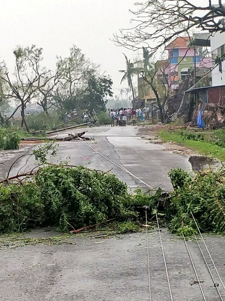 The aftermath of cyclone Gaja is seen in Tamil Nadu