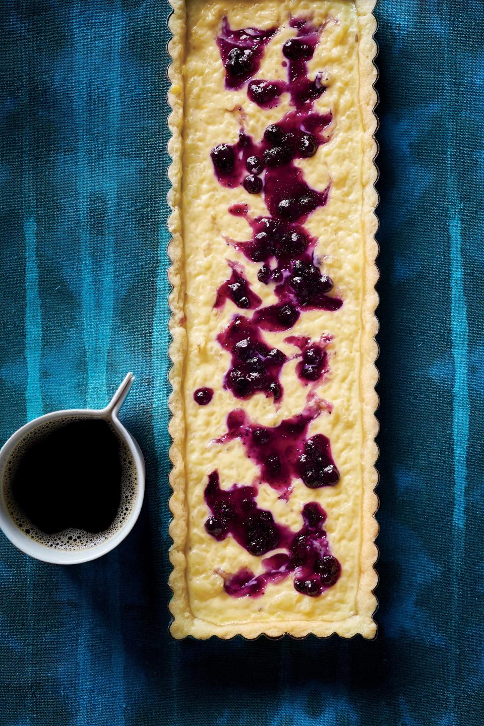 Lavender Rice Pudding Tarts