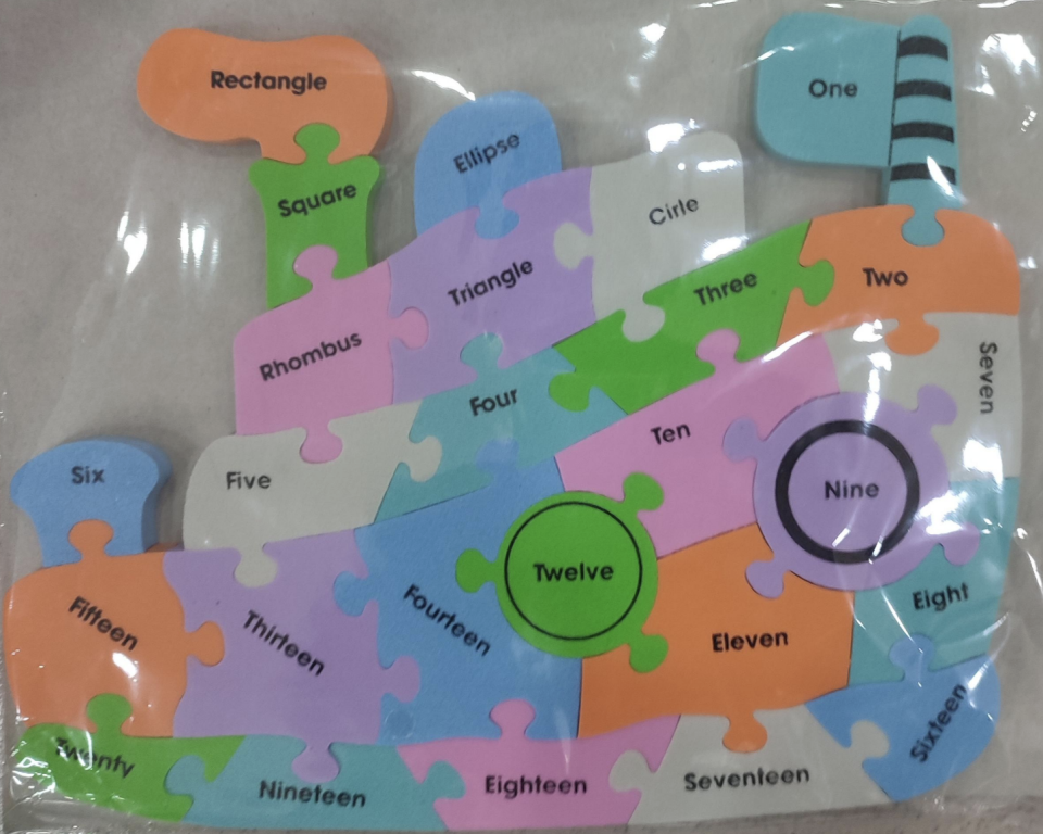 puzzle labeled with different shapes and number that don't match the shape they are