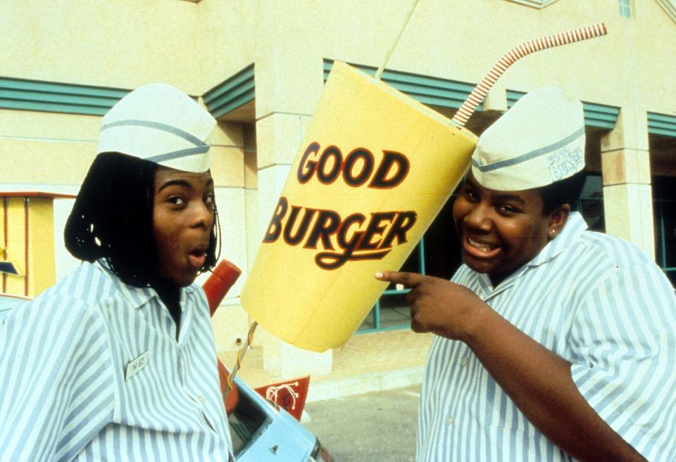 14) "Good Burger" had a drive-through setup