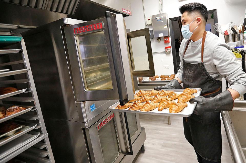 Pastry chef Keegan Yee and his wife Yilin Chen run Keegan Kreations Bakeshop on Court Street in Plymouth. Yee trained at Johnson and Wales University in Providence, Rhode Island.