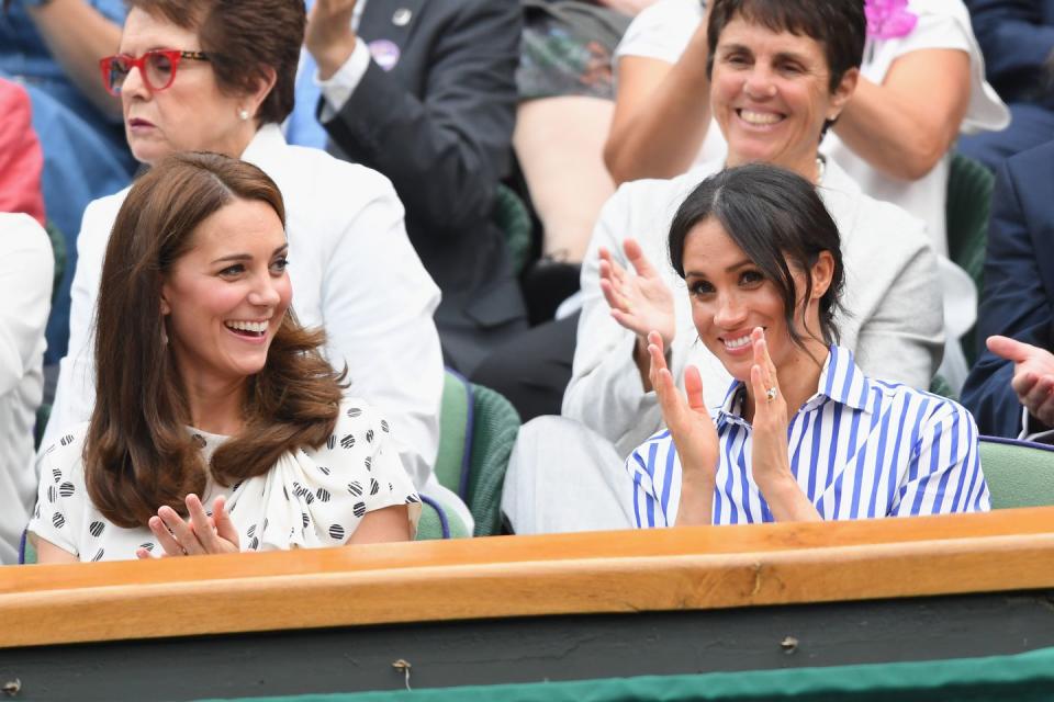 <p>The Duchess of Cambridge can't stop laughing.</p>