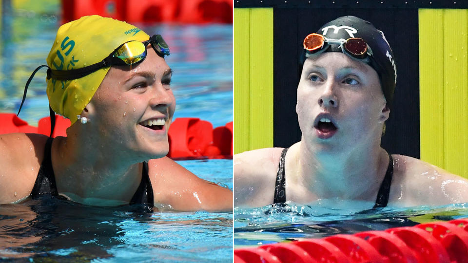 Shayna Jack (L) has been slammed by Lilly King after a failed drugs test.