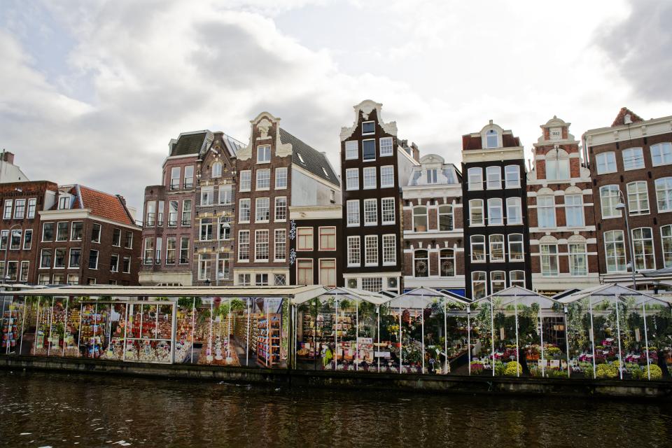 Amsterdam's floating flower market.