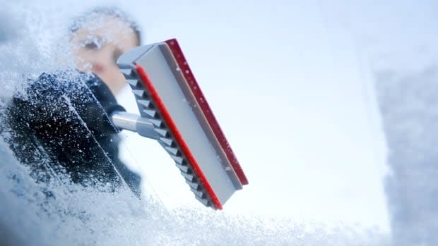 You may need an extra few minutes to scrape off your car this morning in central and southeastern New Brunswick, where a freezing rain warning remained in place Friday morning. (Shutterstock/Olaf Naami - image credit)