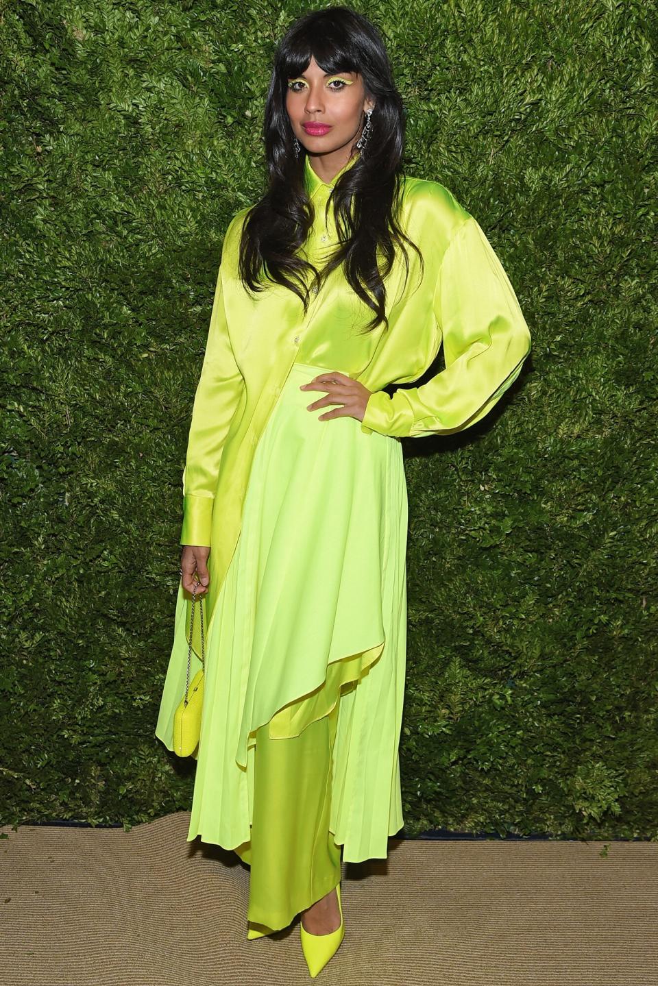 Jameela Jamil attends the CFDA / Vogue Fashion Fund 2019 Awards at Cipriani South Street on November 04, 2019 in New York City.