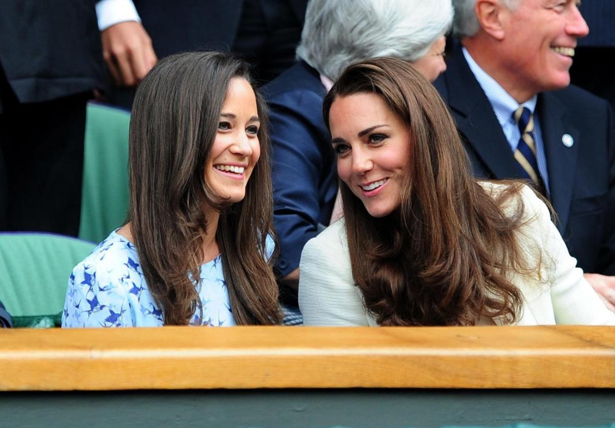 Pippa Middleton with her sister, the Duchess of Cambridge (Adam Davy/PA)