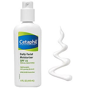 Miss Loveâ€™s pick: Cetaphil Daily Facial Moisturizer with SPF 15, $11.49, drugstore.com