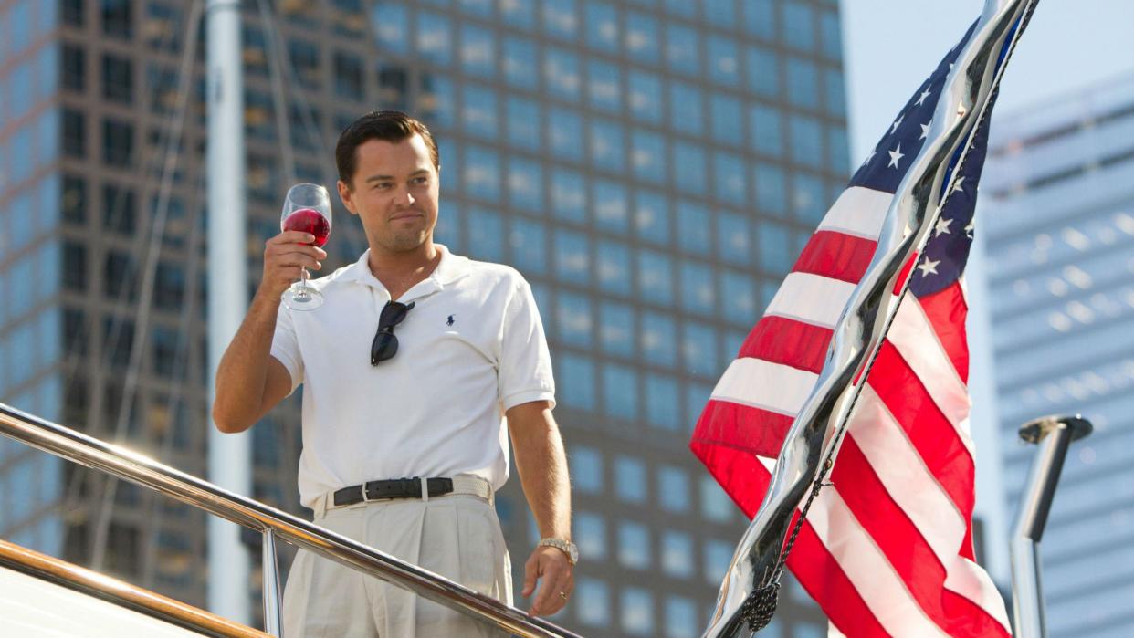 DiCaprio in The Wolf of Wall Street (Credit: Paramount)