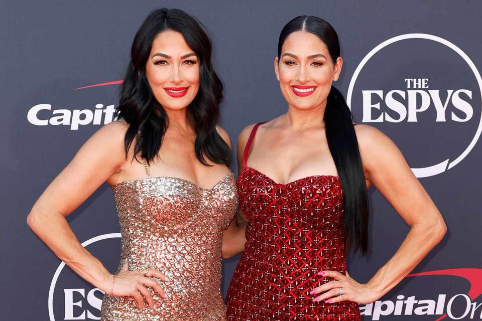 <p>Frazer Harrison/Getty</p> Brie Garcia (left) and Nikki Garcia at the 2023 ESPY Awards in L.A. in July.