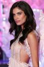 <p>Angel Sara Sampaio made her VS debut in 2014 wearing a glossy lip and perfect pink flush.</p>