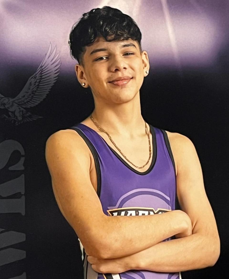 Nicholas “Nicky” West wrestled in high school and started taking college classes his sophomore year at J.C. Harmon High School in Kansas City, Kansas.