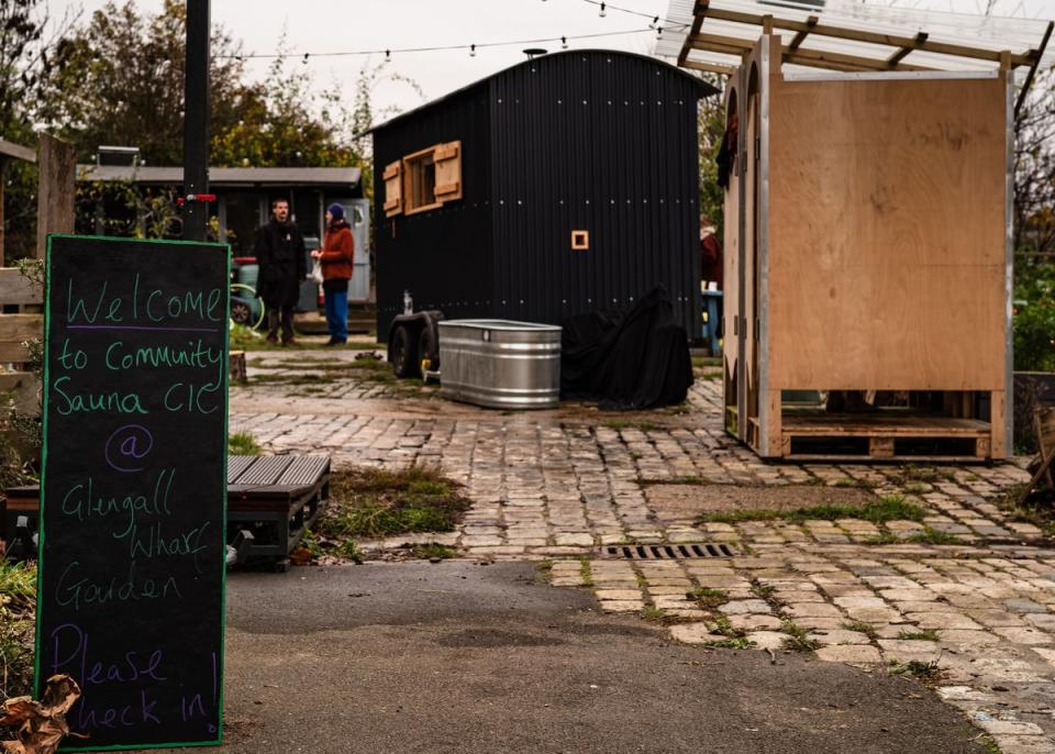 A rustic and community-oriented atmosphere at Community Sauna Baths (Andrew Dickson)