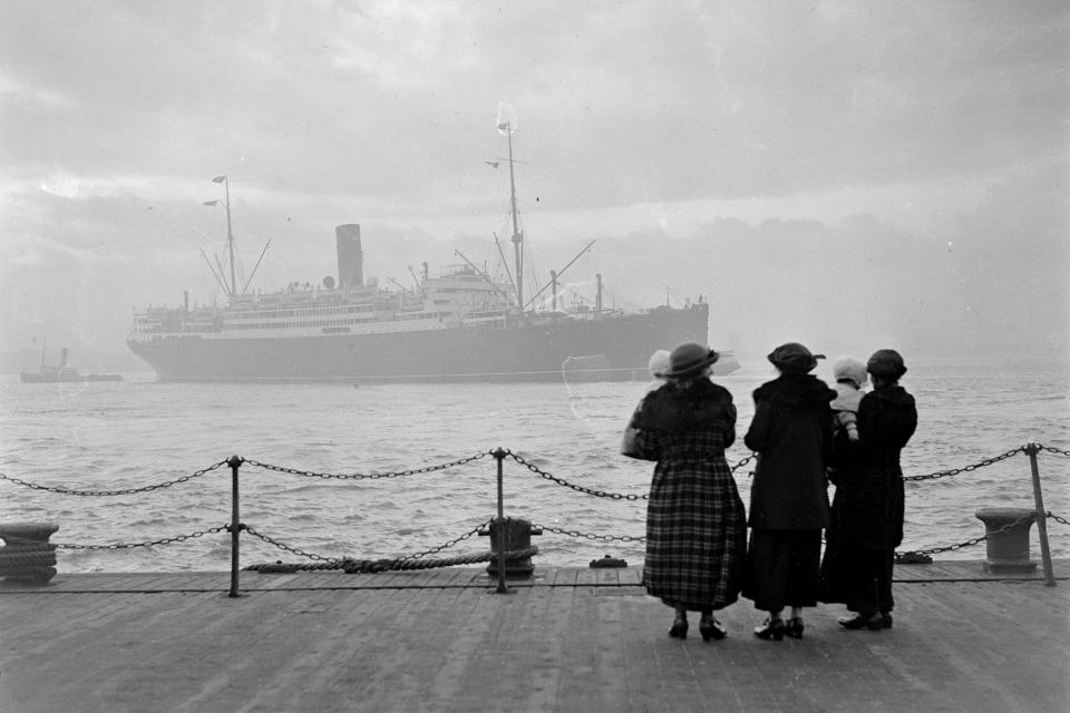 SS Laconia , Cunard, 1922