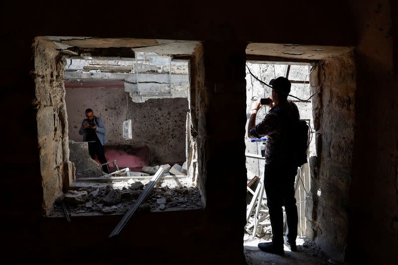 Aftermath of an Israeli raid in Nablus