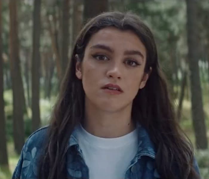 Amaia en la campaña de la DGT