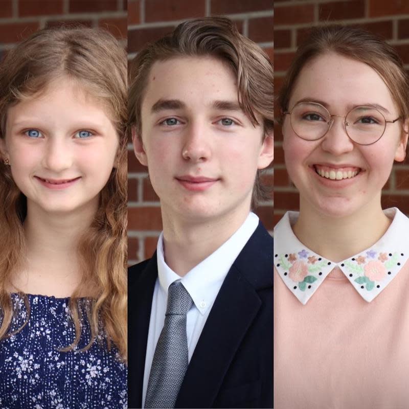 The Lafayette Parish School System named its 2022 district-level Students of Year. They are fifth-grader Adeline Hoffpauir of Myrtle Place Elementary School, eighth-grader Lincoln Trumps of Paul Breaux Middle School and senior Avril Orme of Early College Academy.