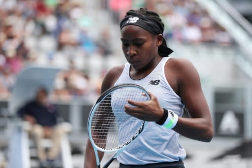 Coco Gauff lost to Laura Siegemund of Germany in Auckland