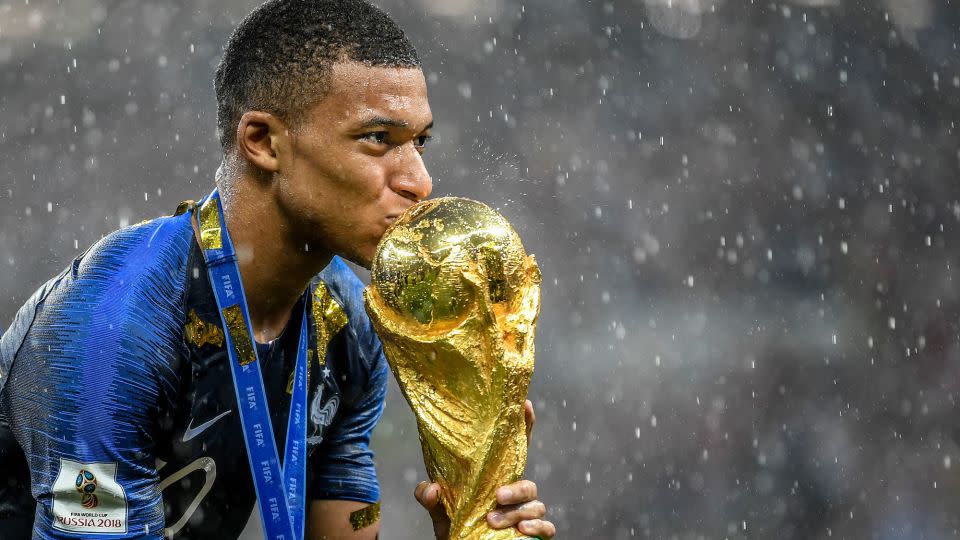 Mbappé played a key role in France winning the 2018 World Cup. - Michael Regan/FIFA/Getty Images