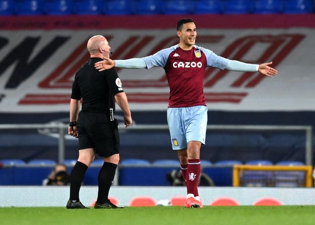 Anwar El Ghazi celebrates his winner 