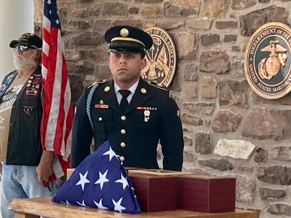 The five longest held unclaimed veterans in Bucks County were interred at Washington Crossing National Cemetery on May 25, 2023.