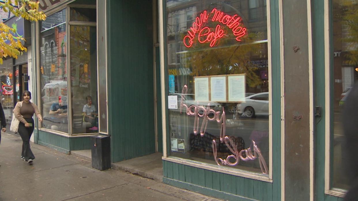 The Queen Mother Cafe, located on 208 Queen St. W., opened its doors on Oct. 26, 1978. It celebrated 45 years on Thursday. (CBC - image credit)