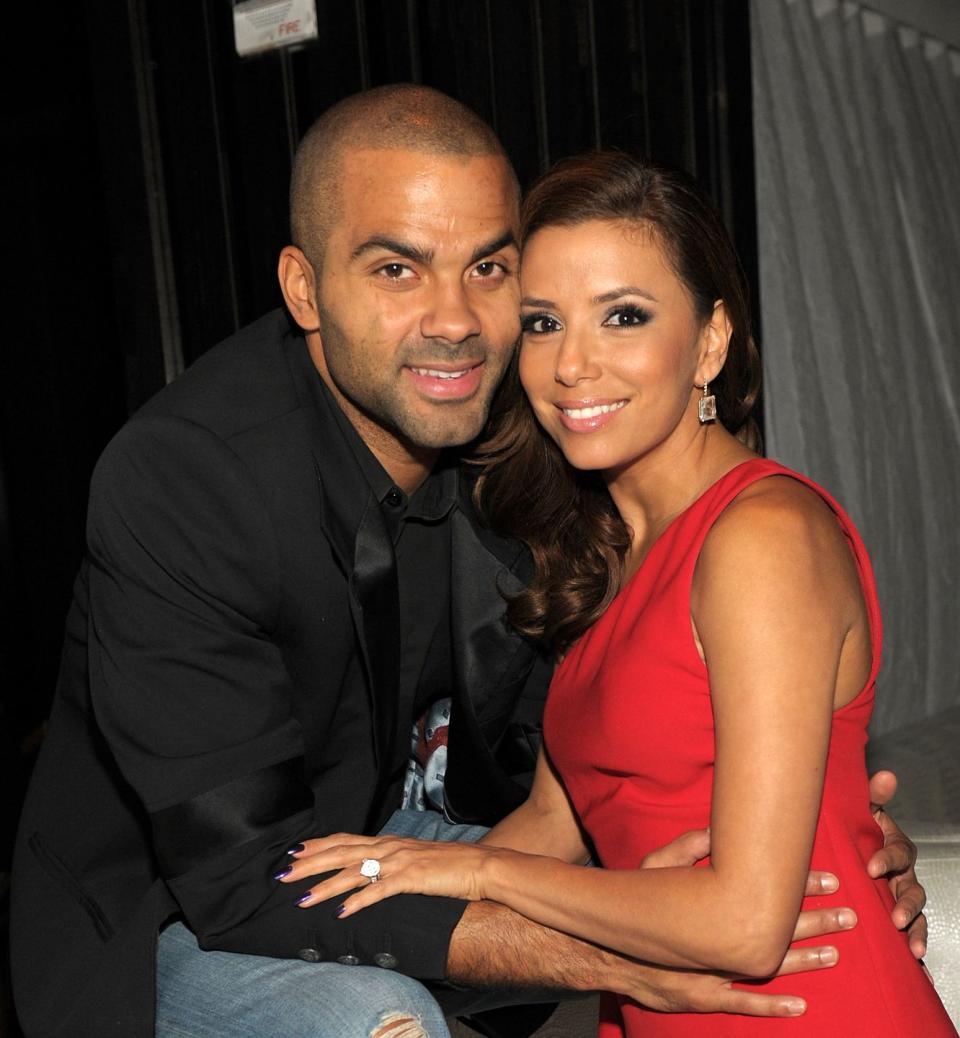 Tony Parker, Eva Longoria, and Erin Barry