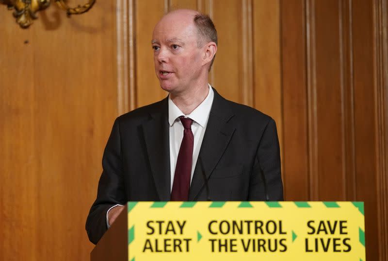 UK government daily briefing on coronavirus updates