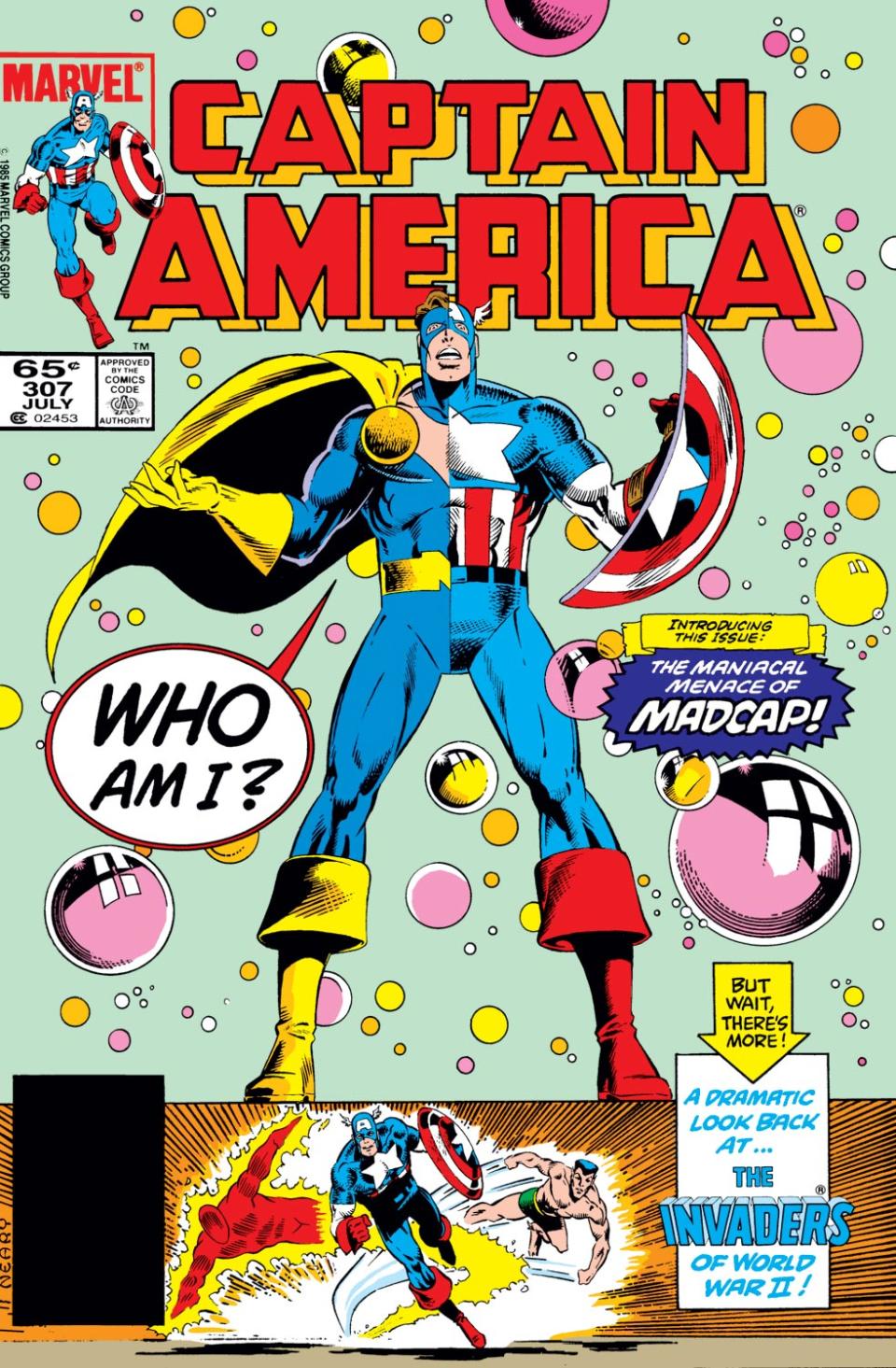 Paul Neary's cover for Captain America #307