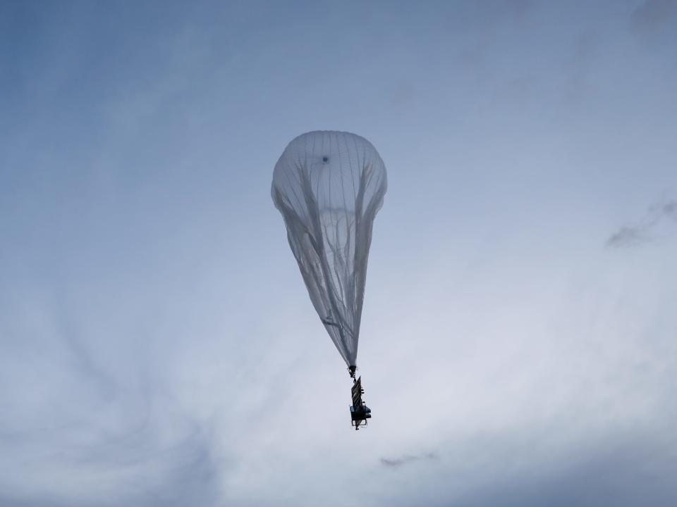 A Thunderhead High-Altitude Balloon System, launched by US Army Pacific Soldiers takes flight during Balikatan 22 on Fort Magsaysay, Nueva Ecija, Philippines, April 1, 2022.