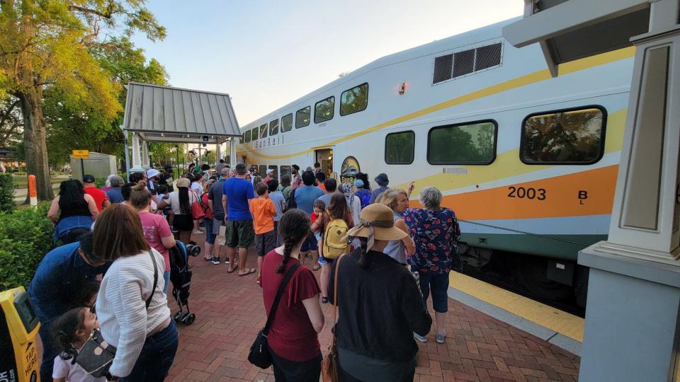 The Central Florida commuter train line provided free rides to residents as part of a special service on March 4.