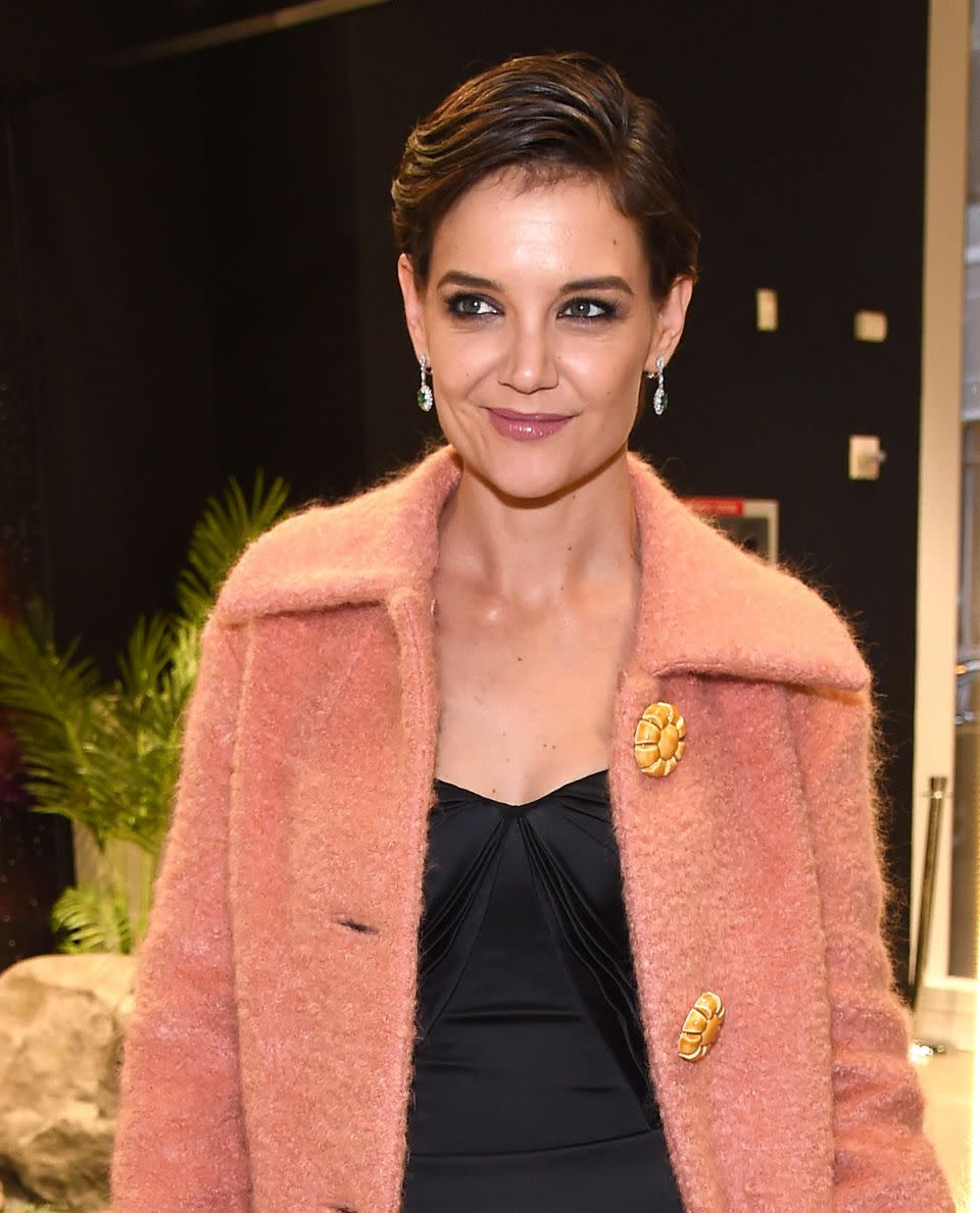 Katie Holmes attends Prive Revaux Eyewear's New York Flagship launch event at Prive Revaux on December 4, 2017 in New York City. Source: Getty