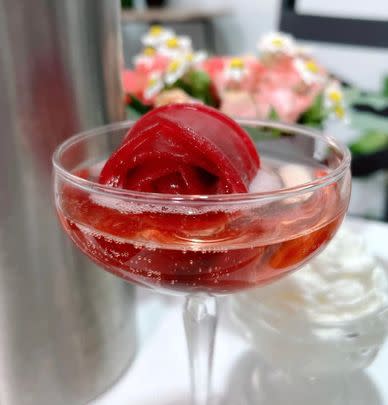 A rose-shaped ice mold — it'll take everything from cocktails, iced coffee and coolers to the next level