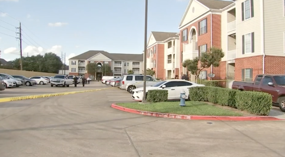 The apartment complex where the kids were living. 