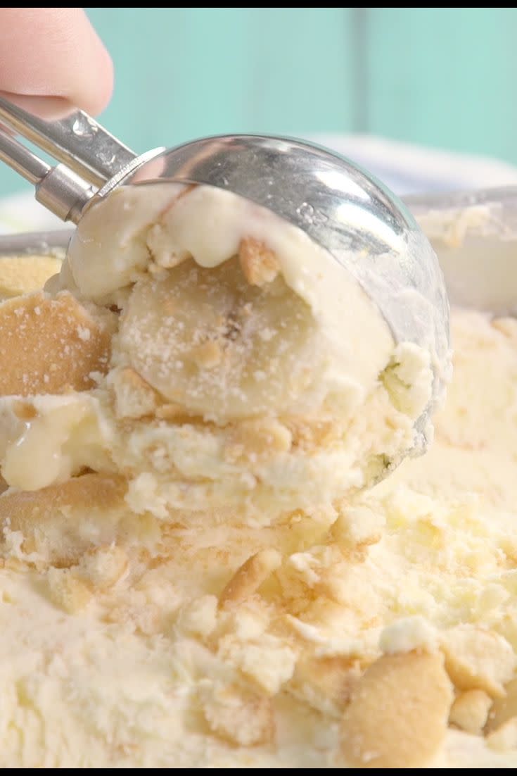 Banana Pudding No-Churn Ice Cream