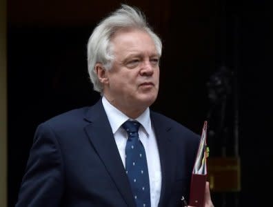 Britain's Secretary of State for Exiting the European Union David Davis arrives in Downing Street, London March 29, 2017. REUTERS/Hannah McKay/File photo