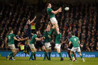 <p>Ireland’s Devin Toner in action during a lineout at Aviva Stadium during Six Nations Championship game between Ireland and France on February 25, 2017 in Dublin, Ireland. (Clodagh Kilcoyne /Reuters) </p>